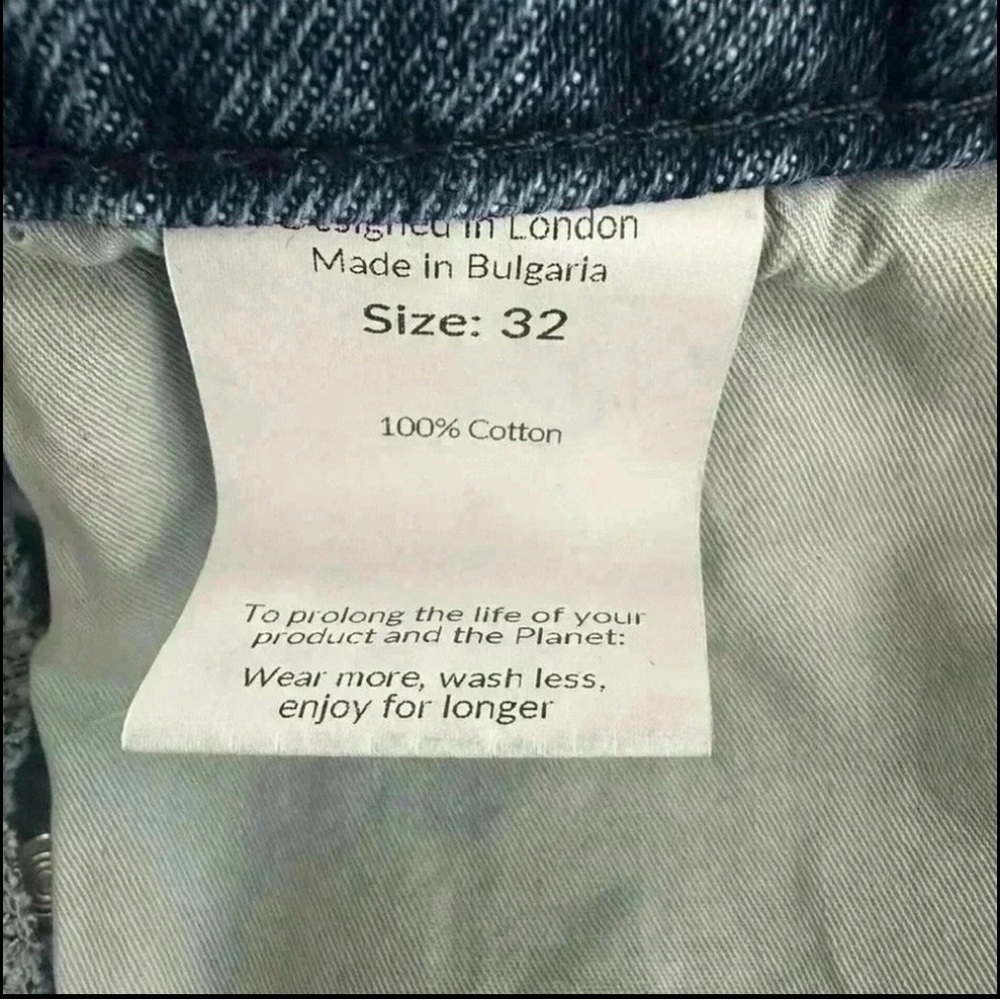 Saint + Sofia hayley side panel jean-mid blue jeans size 32 14 US - Picture 6 of 6